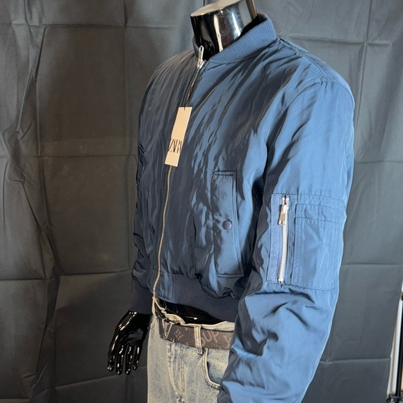 Zara men’s cropped ma1 bomber jacket - Picture 3 of 6